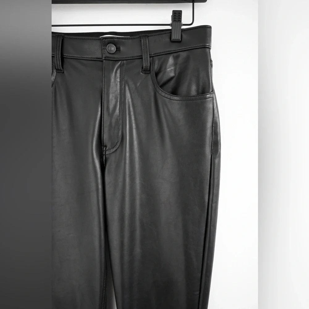 Abercrombie & Fitch “The skinny high rise” faux leather pants - Picture 4 of 8